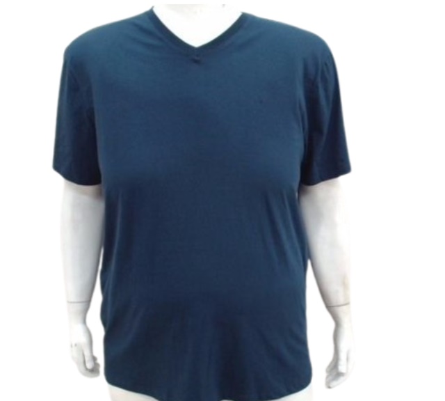 Camiseta Mmt Adulto Extra Grande Masculino Manga Curta Malha Decote V