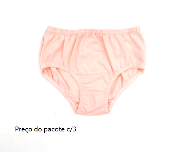 Calcinha Kellynha Infantil Cotton (c/3)