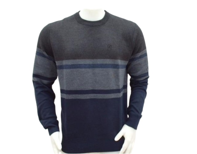 Blusa Openshock Adulto Masculino Lã/Acrilico Listrada