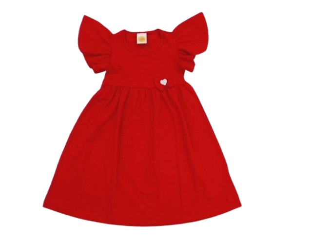 Vestido Jaki Primeiros Passos Manga Curta Cotton