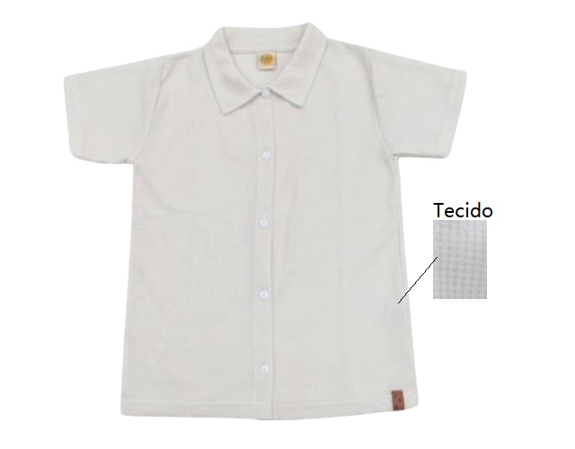 Camisa Jaki Juvenil Masculino Manga Curta Malha Trabalhada