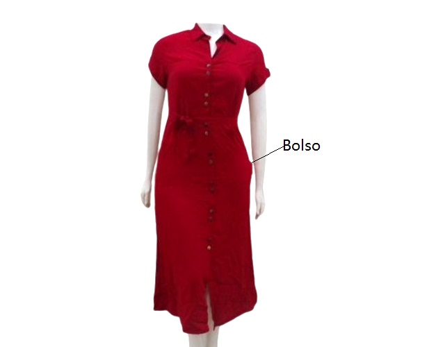 Vestido Hand Adulto Extra Grande Manga Curta Viscose Longo 2bolsos