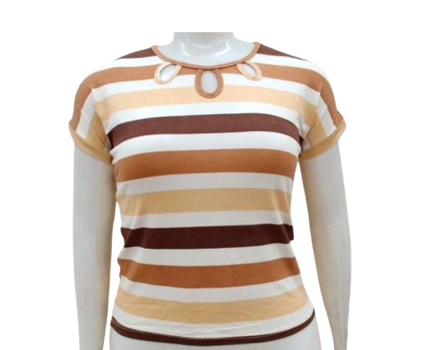 Blusa Armando Adulto Extra Grande  Manga japonesa Viscolycra Listrada