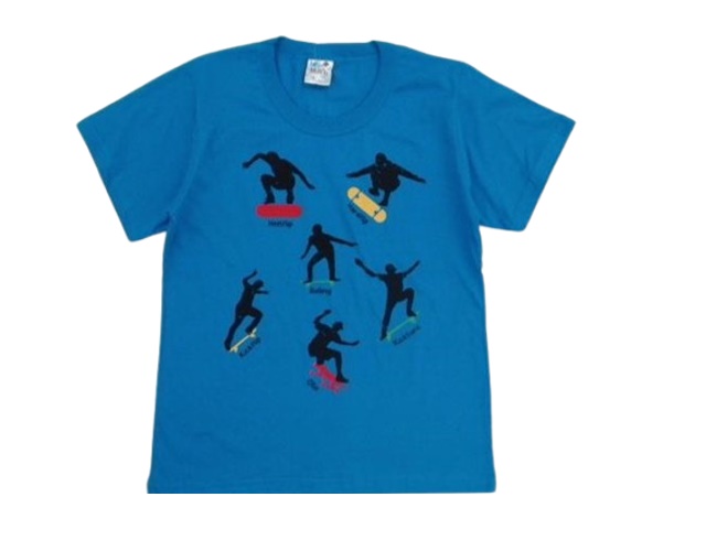 Camiseta Minimundo Infantil  Manga Curta Malha