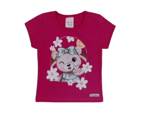 Blusa Minimundo Primeiros Passos  Manga Curta Cotton