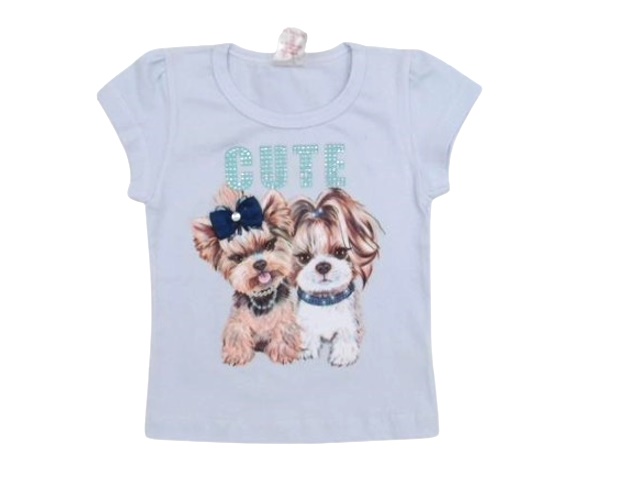 Blusa Minimundo Primeiros Passos  Manga Curta Cotton