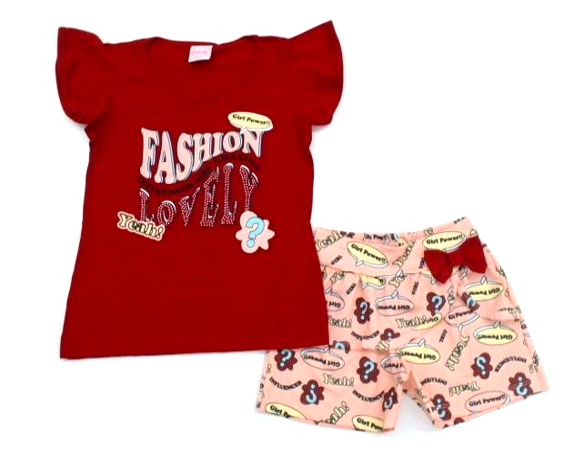 Conjunto Wilbertex Infantil  Manga Curta Malha Short
