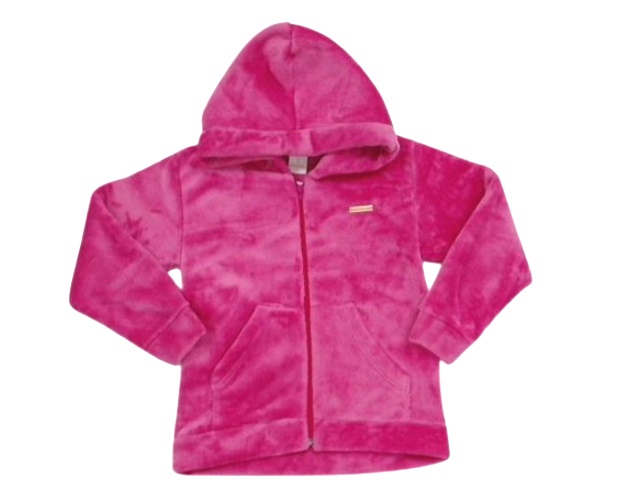 Jaqueta Viston Infantil Feminina Pelo Fleece Capuz