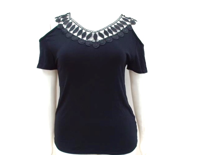 Blusa Armando Adulto Extra Grande Feminina Manga Curta Viscolycra Guipir