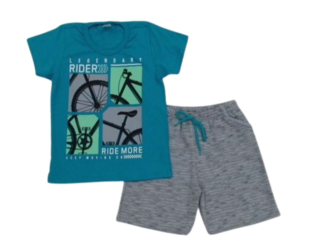 Conjunto Pho Infantil Masculino Manga Curta Malha