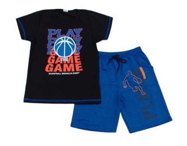 Conjunto Pho Juvenil Masculino Manga Curta Malha