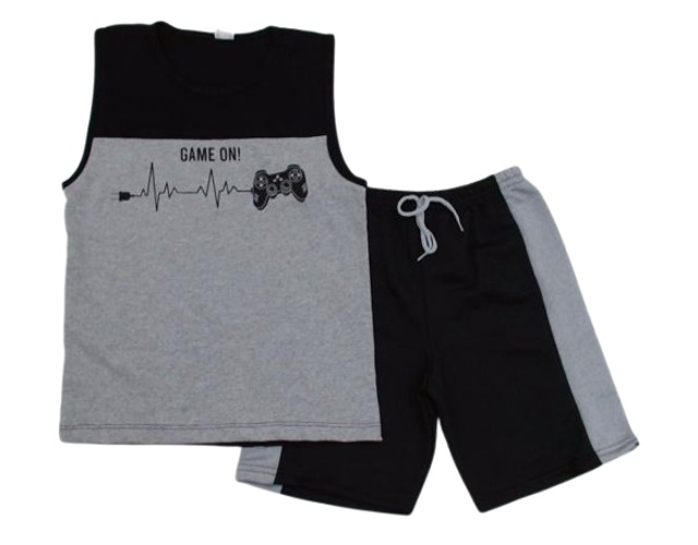 Conjunto Pho Juvenil Masculino Regata Malha