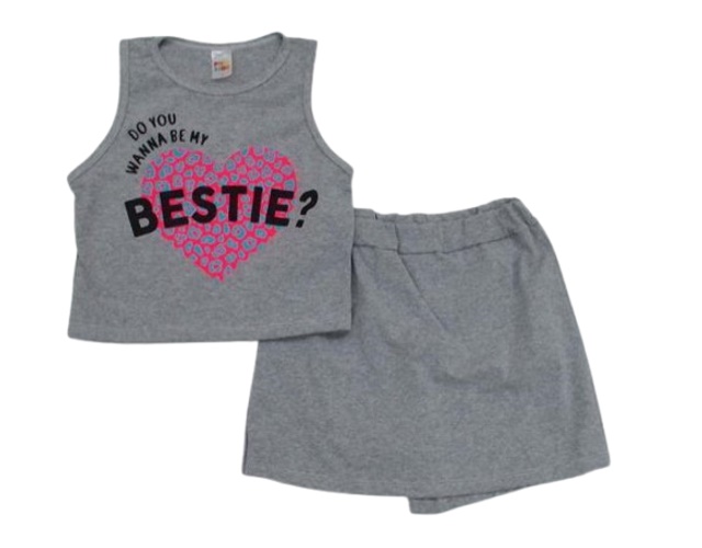 Conjunto Pho Juvenil  Regata Cotton Cropped Short-saia