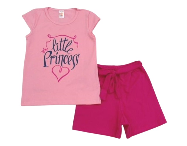 Conjunto Pho Juvenil Feminina Manga japonesa Cotton Short