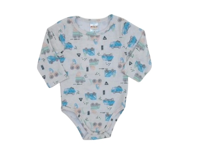 Body Fantoni Bebe Masculino Manga Longa Malha Pv
