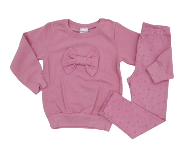 Conjunto Fantoni Primeiros Passos Feminina Moletom Legging