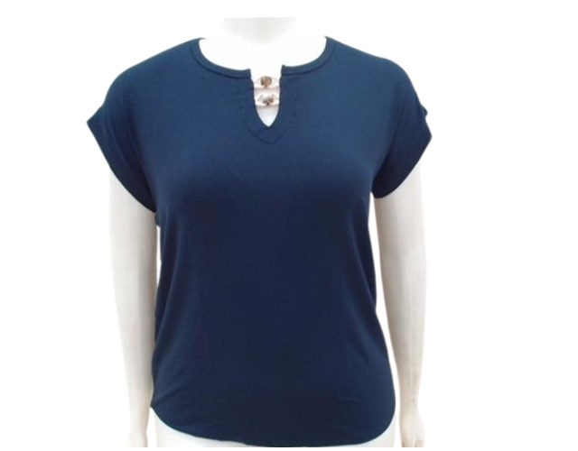 Blusa 7linhas Adulto Extra Grande Feminina Manga japonesa Viscolycra