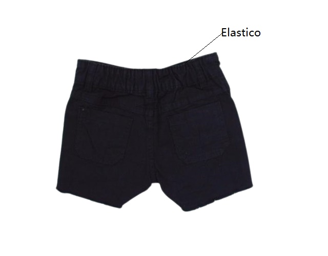 Short Gilas Infantil Feminina Sarja Strass