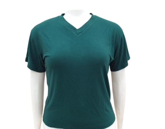 Blusa Byaya Adulto Extra Grande Feminina Manga Curta Viscolycra Decote V