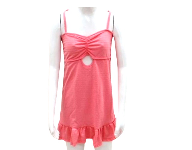 Vestido Trin Juvenil Alça Malha Ana Bola Franzido