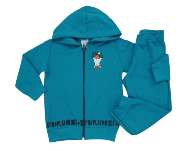 Conjunto Gatutty Primeiros Passos Masculino Moletom Capuz