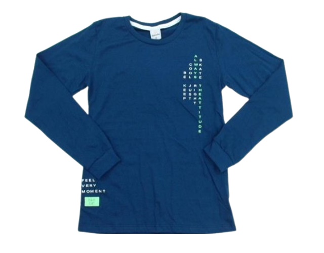 Camiseta Gatutty Juvenil Masculino Manga Longa Malha