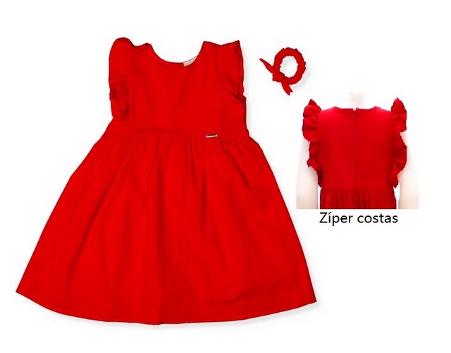 Vestido Vrasalon Juvenil Manga japonesa Tricoline