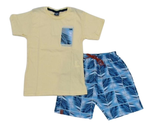 Conjunto Viston Infantil Masculino Manga Curta Malha
