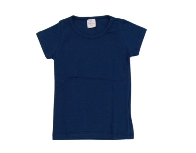 Blusa Viston Infantil Feminina Manga Curta Cotton