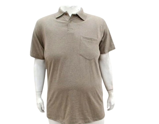 Polo Tsg Adulto Extra Grande Masculino Malha Bolso