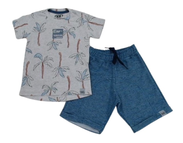 Conjunto Maro Primeiros Passos Masculino Manga Curta Malha