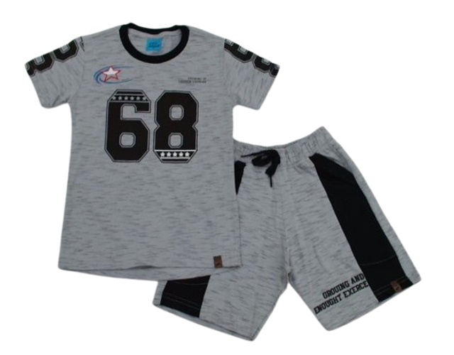 Conjunto Mro Infantil Masculino Manga Curta Malha Jet