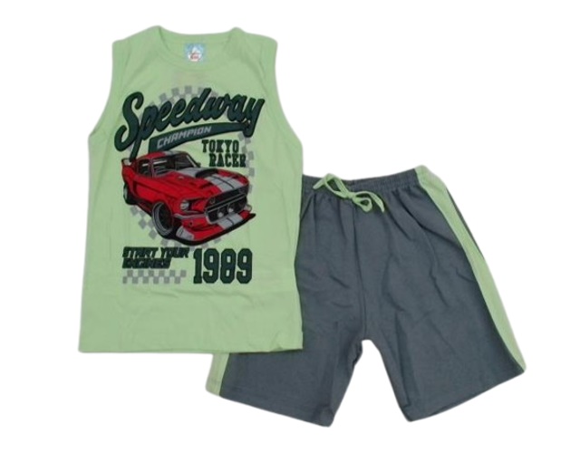 Conjunto Fashionk Infantil Masculino Regata Machão Malha