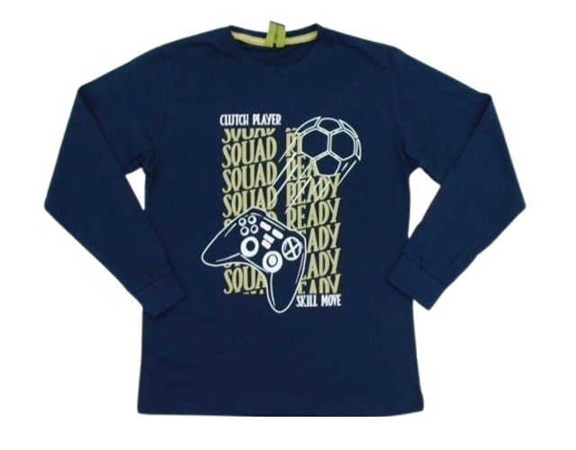 Camiseta Desayner Juvenil Masculino Manga Longa Malha