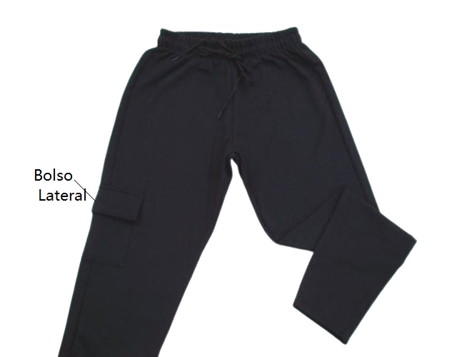 Calça Desayner Adulto Masculino Moletom 1bolso