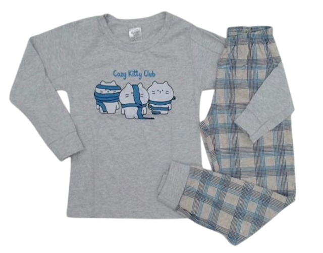 Pijama Desayner Infantil Feminina Manga Longa Malha