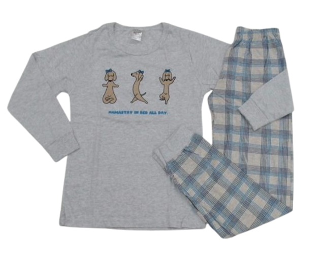 Pijama Desayner Juvenil Feminina Manga Longa Malha