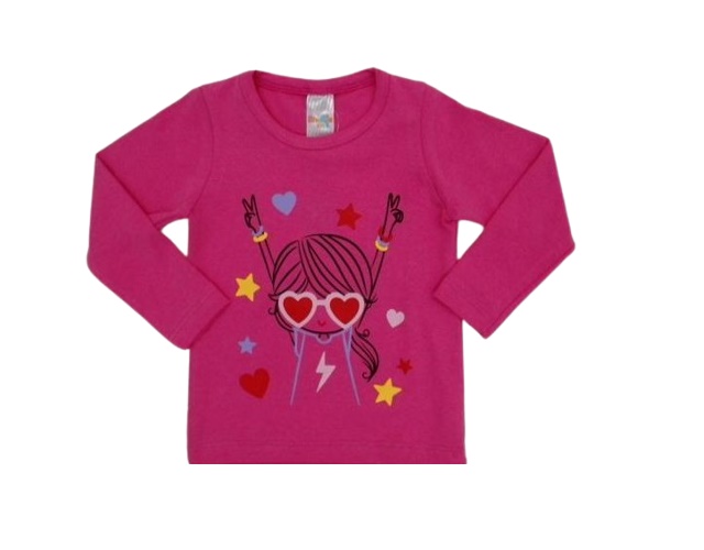 Blusa Shumakids Primeiros Passos Feminina Manga Longa Cotton
