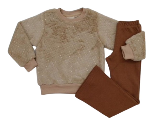 Conjunto Vrasalon Infantil Feminina Fleece Flare