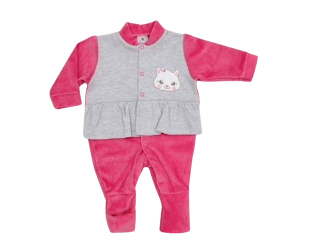 Macacão Bloomys Bebe Feminina Longo Plush Suedine