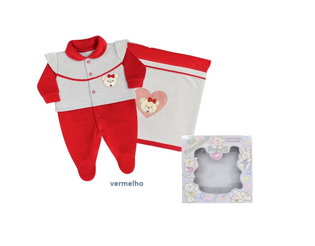 Saida-maternidade Bloomys Bebe Feminino Plush 2pçs