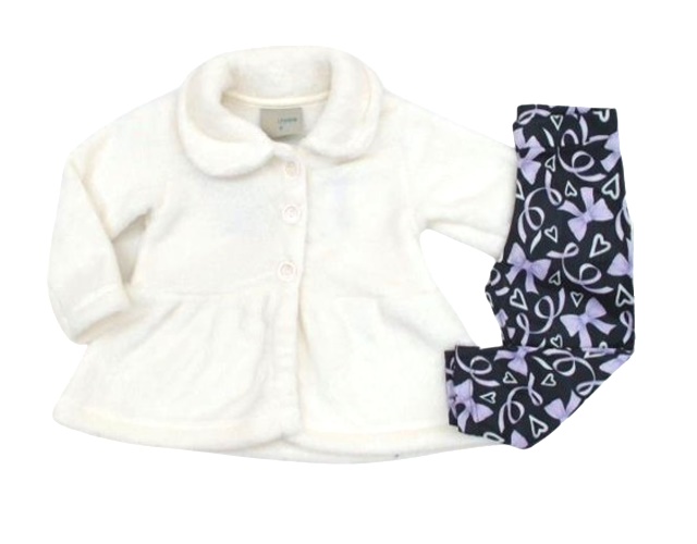 Conjunto Pbpatota Bebe Feminino Fleece Legging