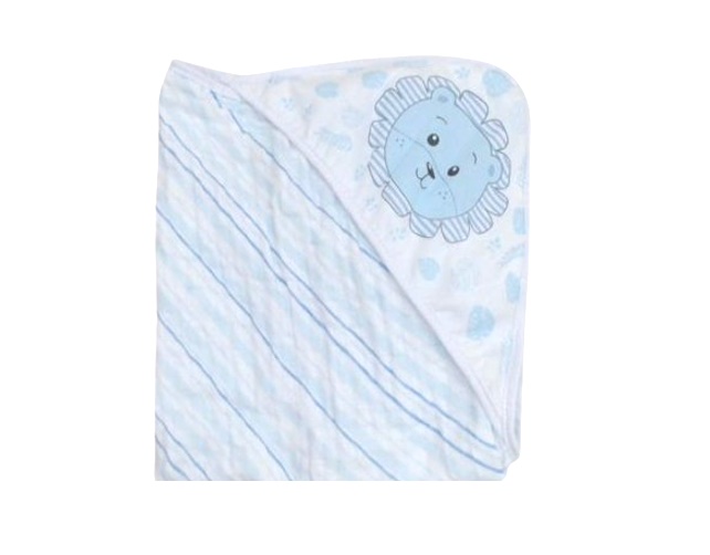 Toalha-fralda Minasrey Bebe Masculino Algodão Dupla Capuz