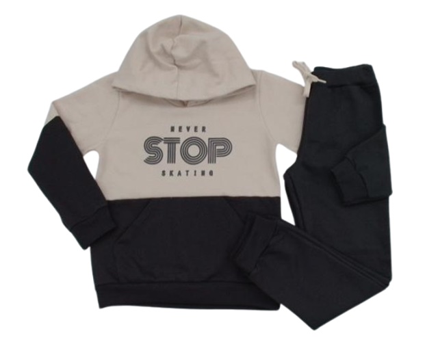 Conjunto Babyvest Infantil Masculino Moletom Capuz