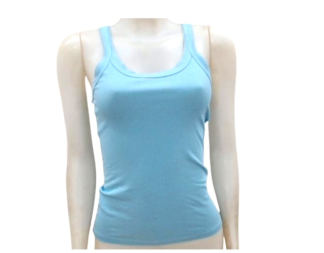 Blusa Treluna Adulto Feminina Alça Malha Canelada