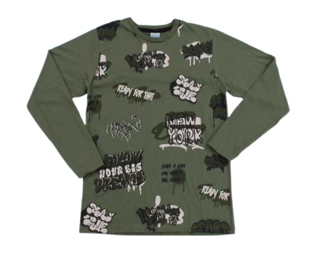 Camiseta Zhor Juvenil Masculino Manga Longa Malha