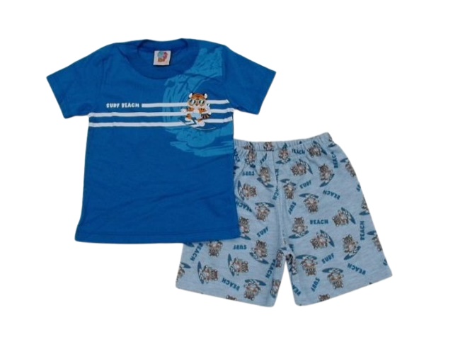 Conjunto Wkids Primeiros Passos Masculino Manga Curta Malha