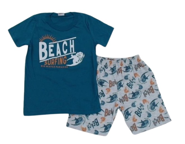 Conjunto Wkids Infantil Masculino Manga Curta Malha