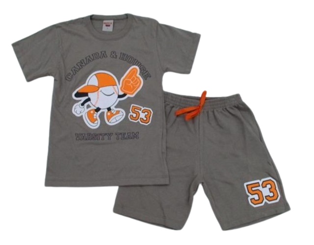 Conjunto Pimentinha Infantil Masculino Manga Curta Malha