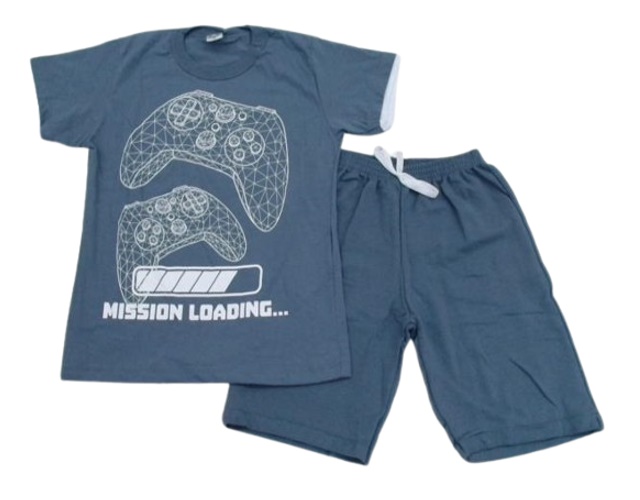 Conjunto Pk Juvenil Masculino Manga Curta Malha